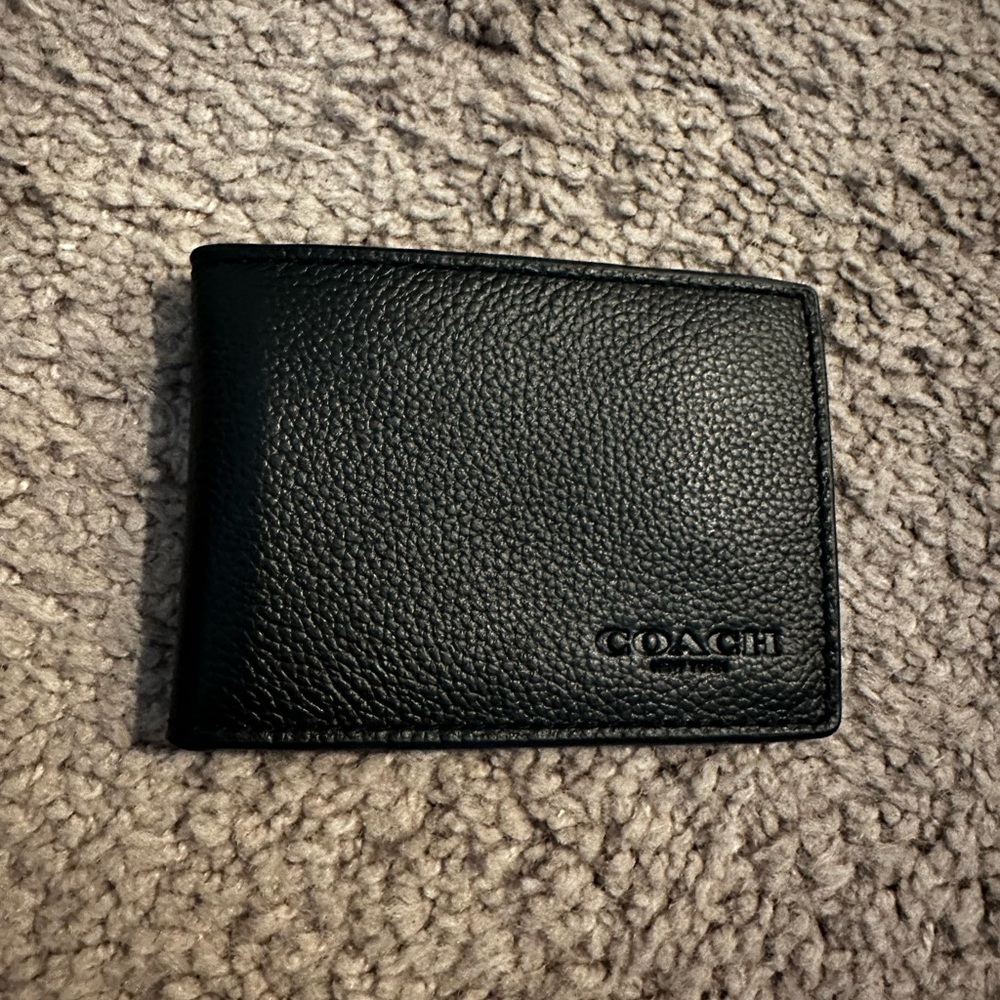 New! Men's Coach Card Holder Wallet